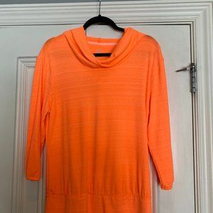 Adidas Women's Blouse with Tunnel Neck & Hood - Sz Large